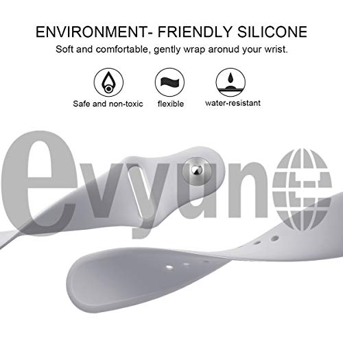 Evyune® Silicone Sport Strap for Fitbit Versa/Versa Lite/Versa 2 / Versa SE