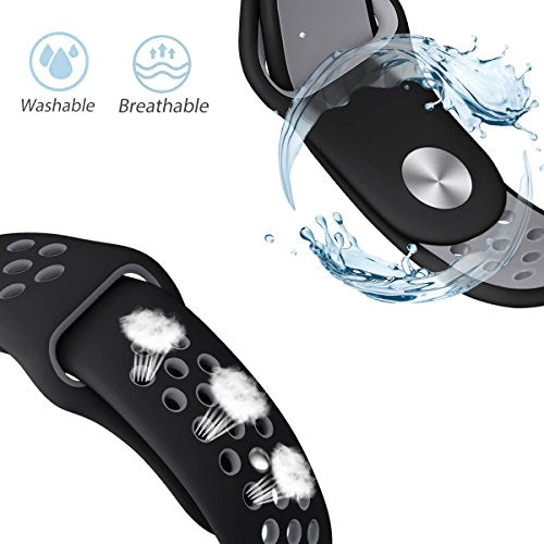 Evyune® Silicone Perforate Sport Strap for Fitbit Versa/Versa Lite/Versa 2 / Versa SE