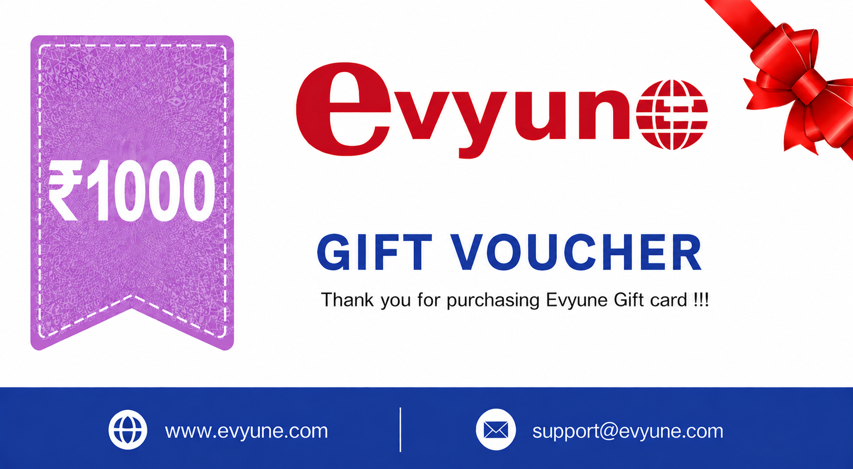 Evyune Gift Cards