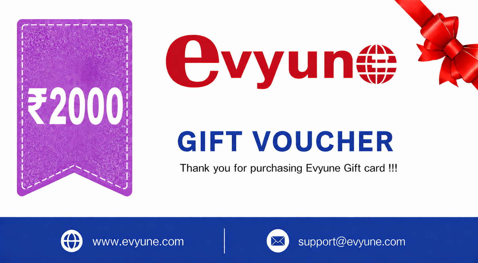 Evyune Gift Cards