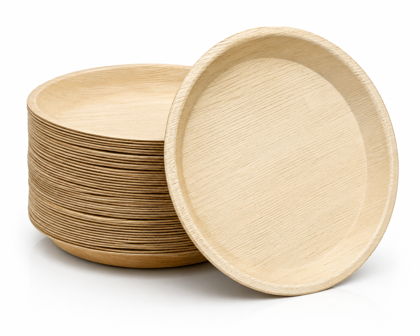 EvyuneWare™ Areca Leaf Round Plates | Biodegradable, Eco-Friendly, Easy Disposable for Wedding, Party Events
