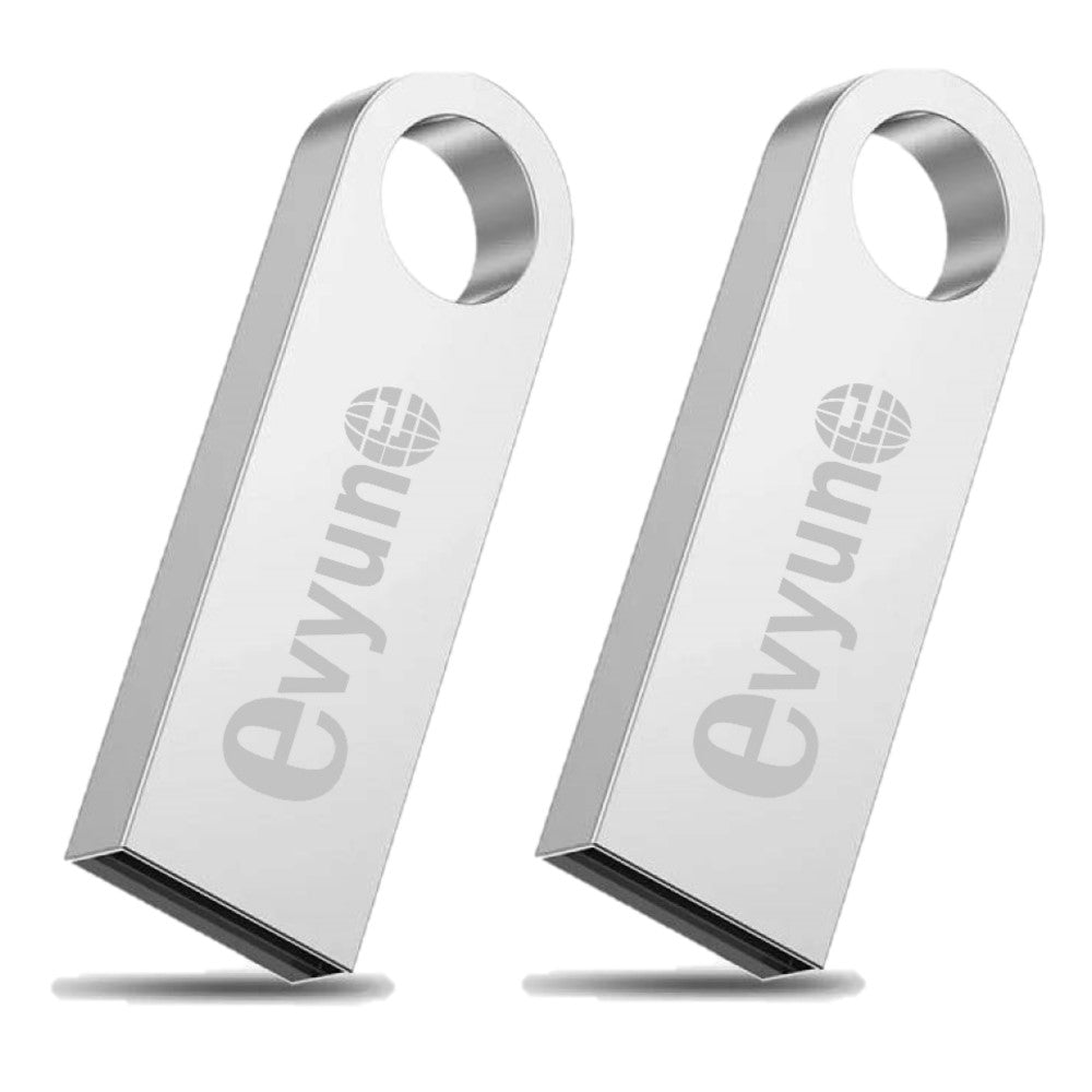 Evyune® Nanook USB 2.0 Metal Pen Drive Silver