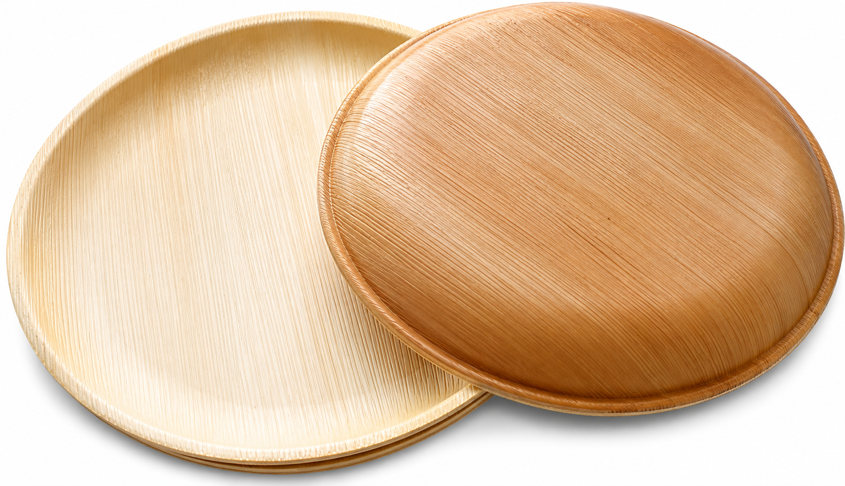 EvyuneWare™ Areca Leaf Round Plates | Biodegradable, Eco-Friendly, Easy Disposable for Wedding, Party Events