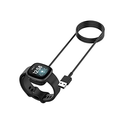 evyune® Magnetic Charger 1m for Fitbit Sense/Versa 3