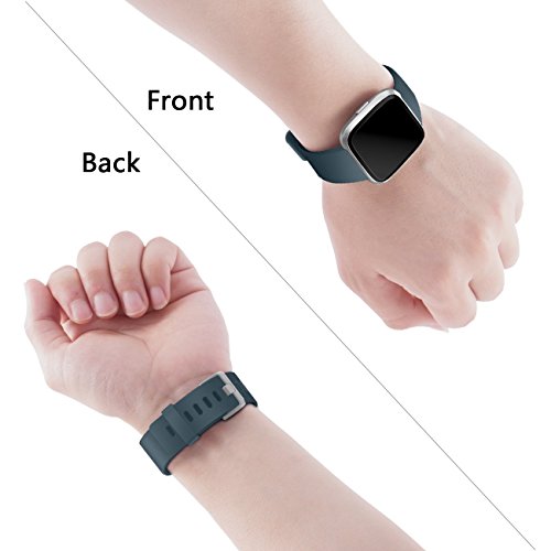 Evyune® Silicone Classic Strap for Fitbit Versa/Versa Lite/Versa 2 (Watch Not Included)