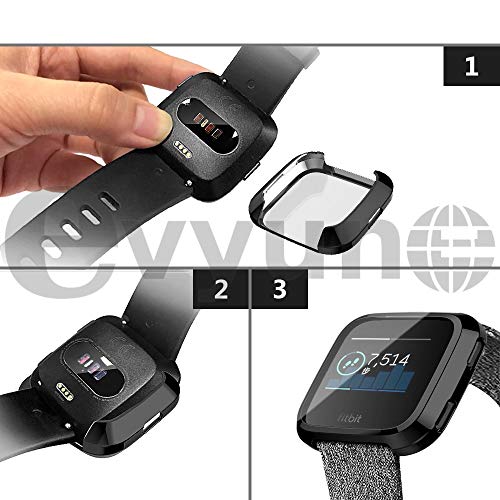 Evyune® Scratch Proof Protective TPU Watch Cover for Fitbit Versa 2 only (Watch not Included)